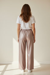 Pantalone palazzo placcato