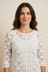 Cardigan lavorato con bottoncini