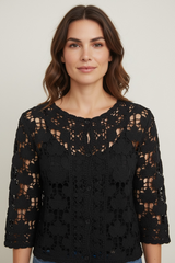 Cardigan lavorato con bottoncini