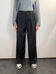 Pantalone palazzo con pences