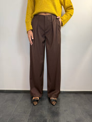 Pantalone palazzo con pences