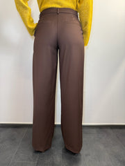 Pantalone palazzo con pences