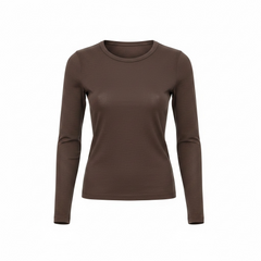 T-shirt manica lunga aderente girogola