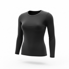 T-shirt manica lunga aderente girogola