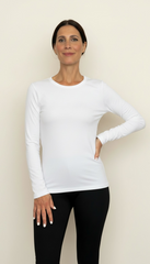 T-shirt manica lunga aderente girogola