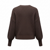 Cardigan con scollatura a V e bottoni sul davanti