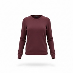 Maglia rasata a girocollo linea dritta