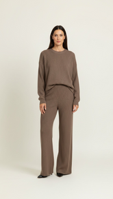 Pantaloni in maglina a coste
