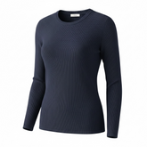 Maglione girocollo in maglia rasata