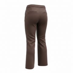 Pantalone a palazzo vita alta e cerniera laterale