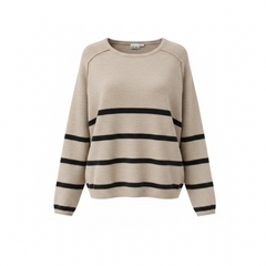 Maglione a scatola con righe