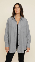 Camicia oversize basica a quadretti