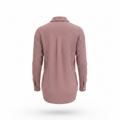 Camicia a righe oversize con taschino