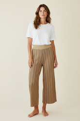 PANTALONE IN LUREX CON ELASTICO EFFETTO PLISSÉ'