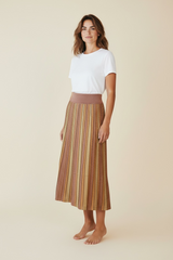 Gonna midi plissè' lurex