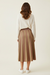 Gonna midi plissè' lurex
