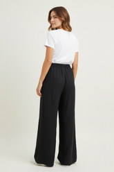 Pantalone morbido a palazzo con coulisse