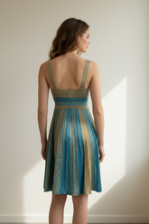 Abito corto in lurex