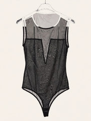 BODY IN TULLE TRASPARENTE