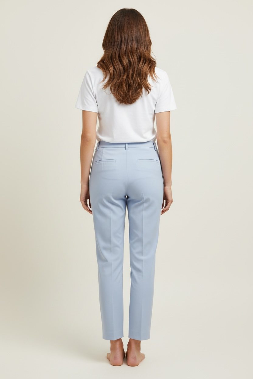 Pantalone dritto tasca a filo