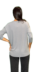 MAGLIA IN LUREX SCOLLO A V - image 2