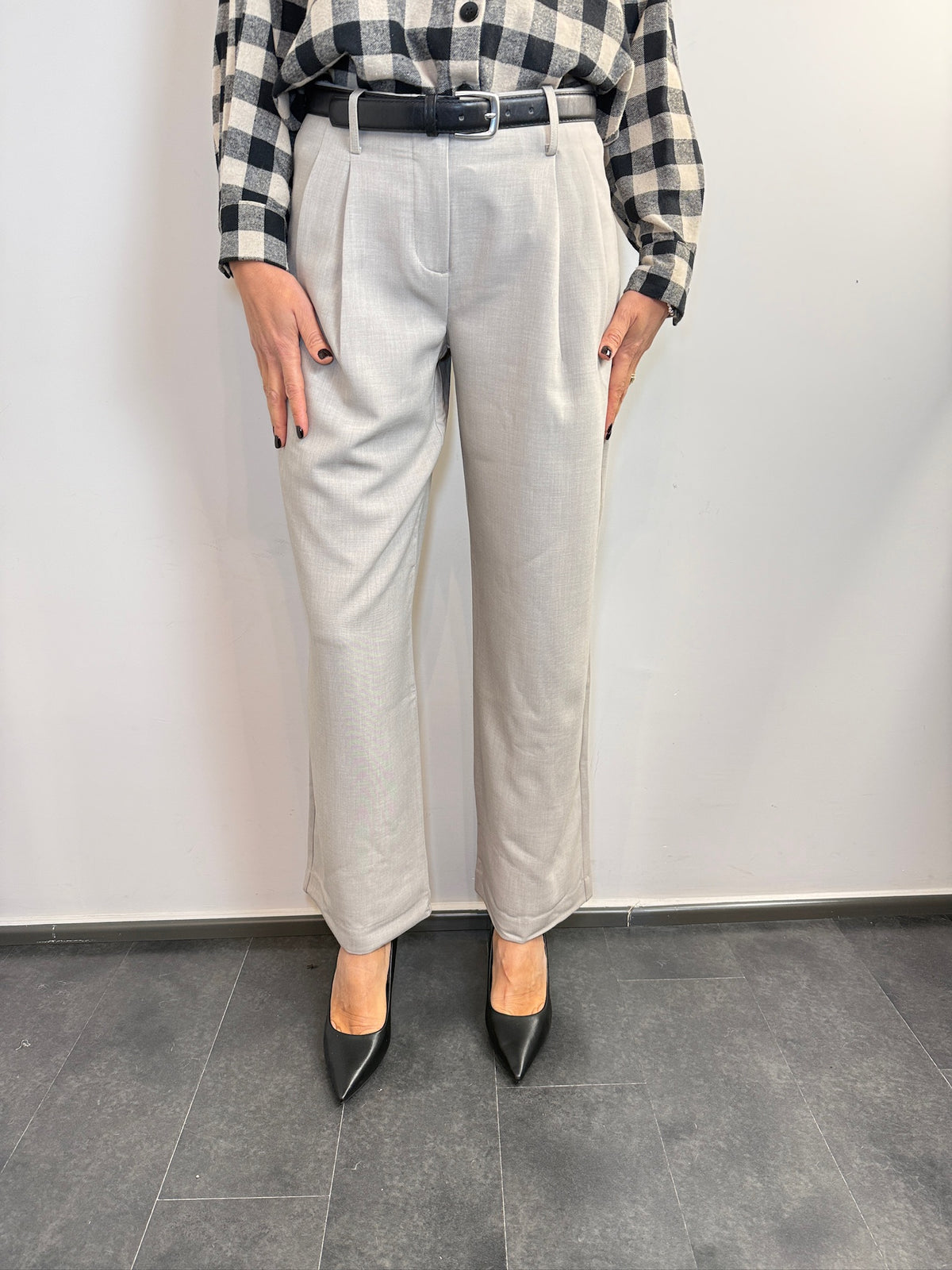 PANTALONE A PALAZZO CINTURA SARTORIALE