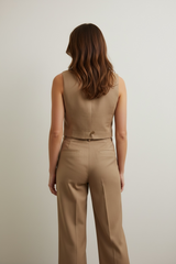 GILET CORTO A TAGLIO DRITTO - image 2