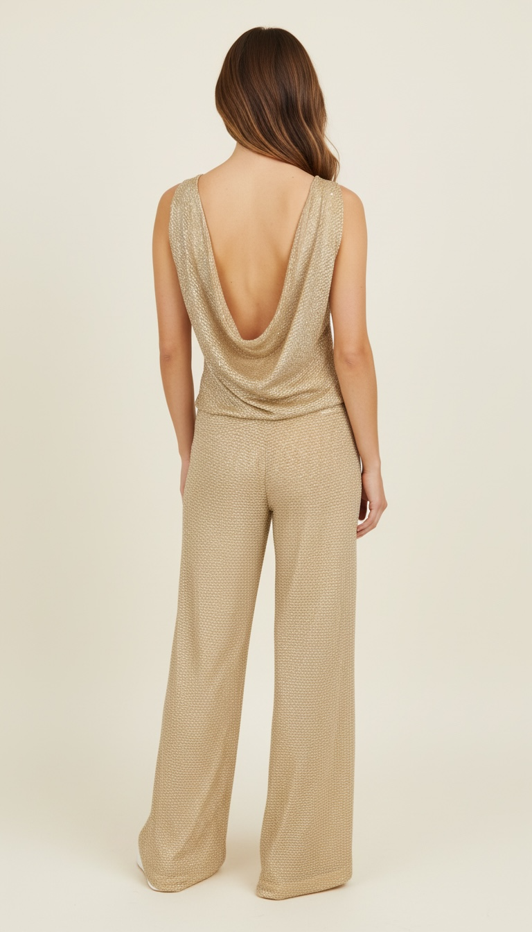 Top microrete con paillettes luminose