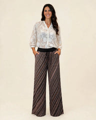 PANTALONE IN LUREX A PALAZZO