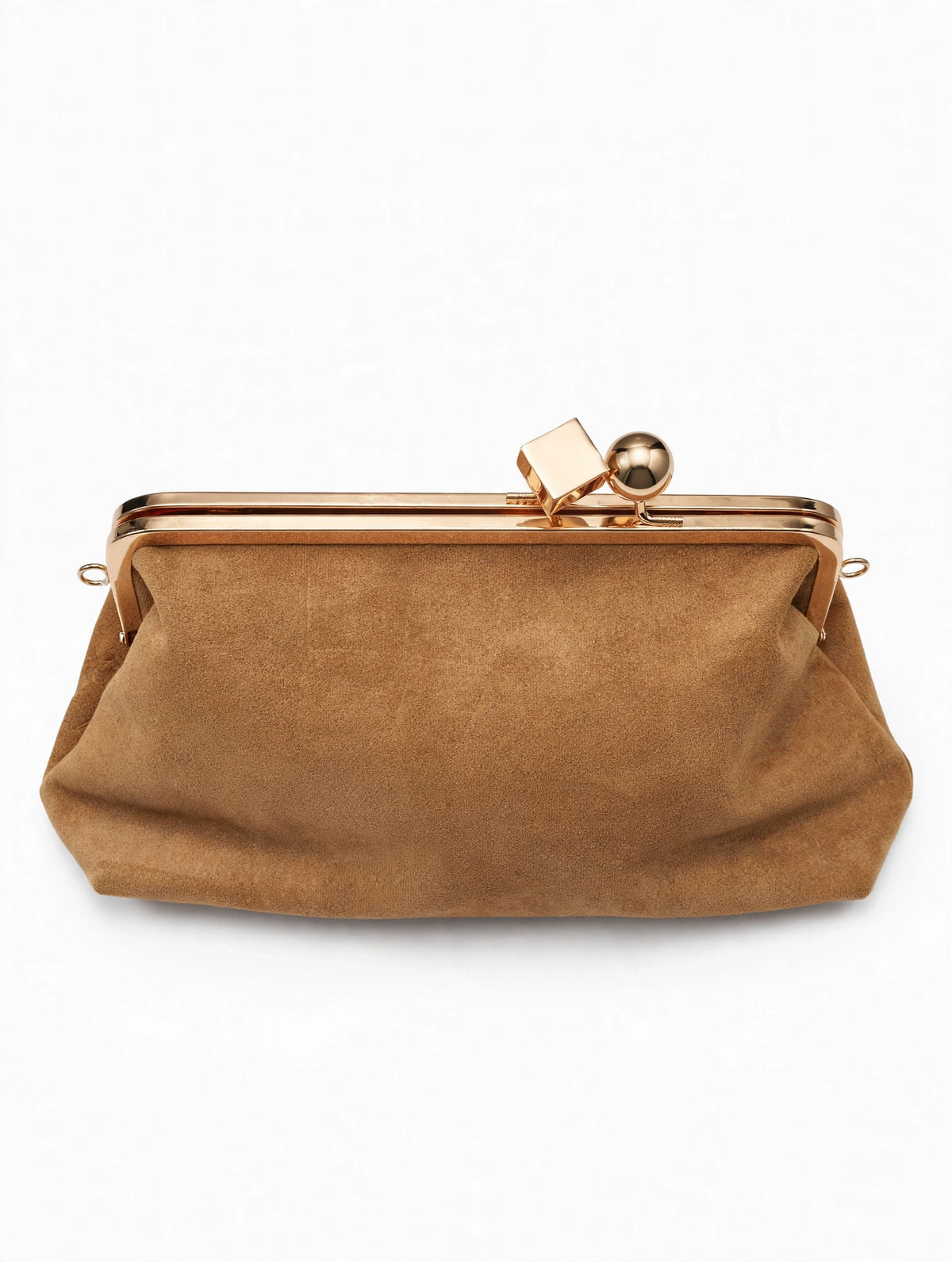 POCHETTE IN CAMOSCIO CON CHIUSURA GIOIELLO