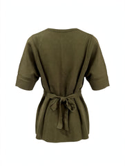 MAGLIA CON CINTURA IN VITA ANNODABILE