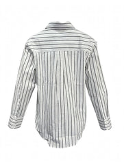 Camicia a righe con cravatta integrata