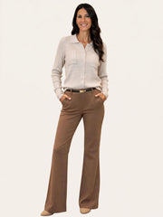 Cardigan polo a costine