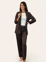 Blazer donna sfiancato monopetto
