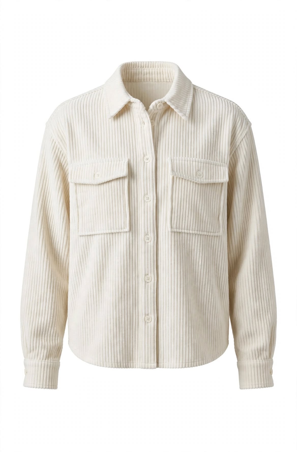 Camicia in velluto a costine con taschini