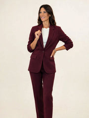 Blazer donna sfiancato monopetto
