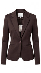 Blazer donna sfiancato monopetto