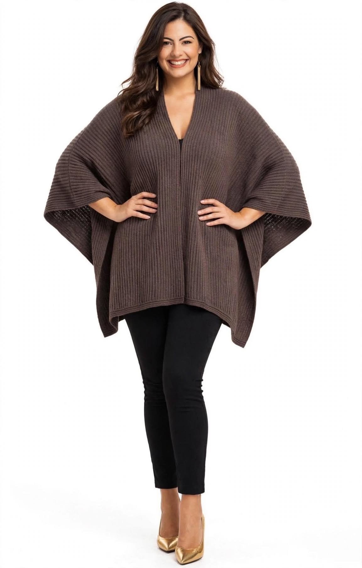 Cardigan kimono oversize modello mantella