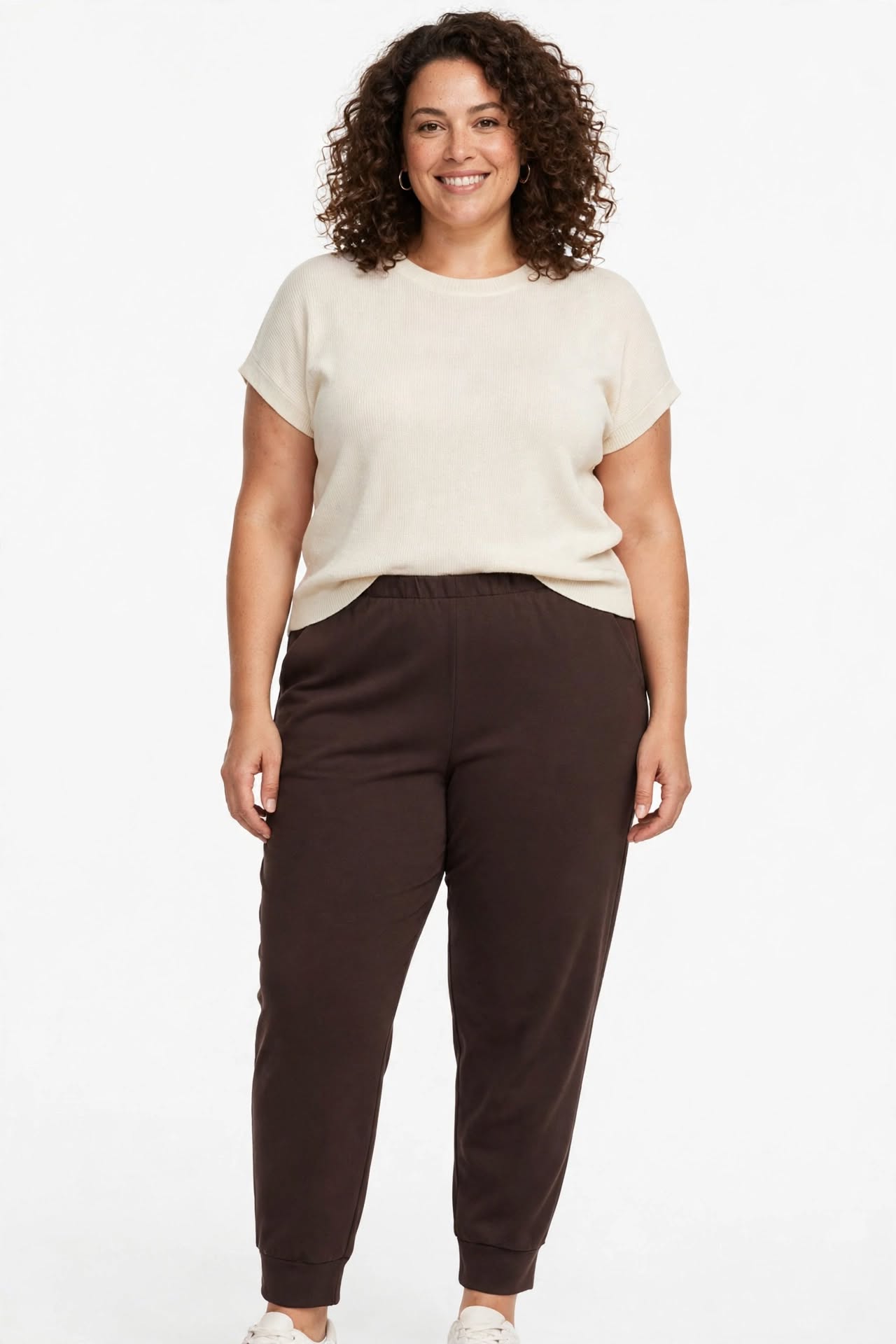 Pantalone punto Milano vita elastica larghezza comoda