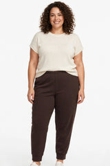 Pantalone punto Milano vita elastica larghezza comoda