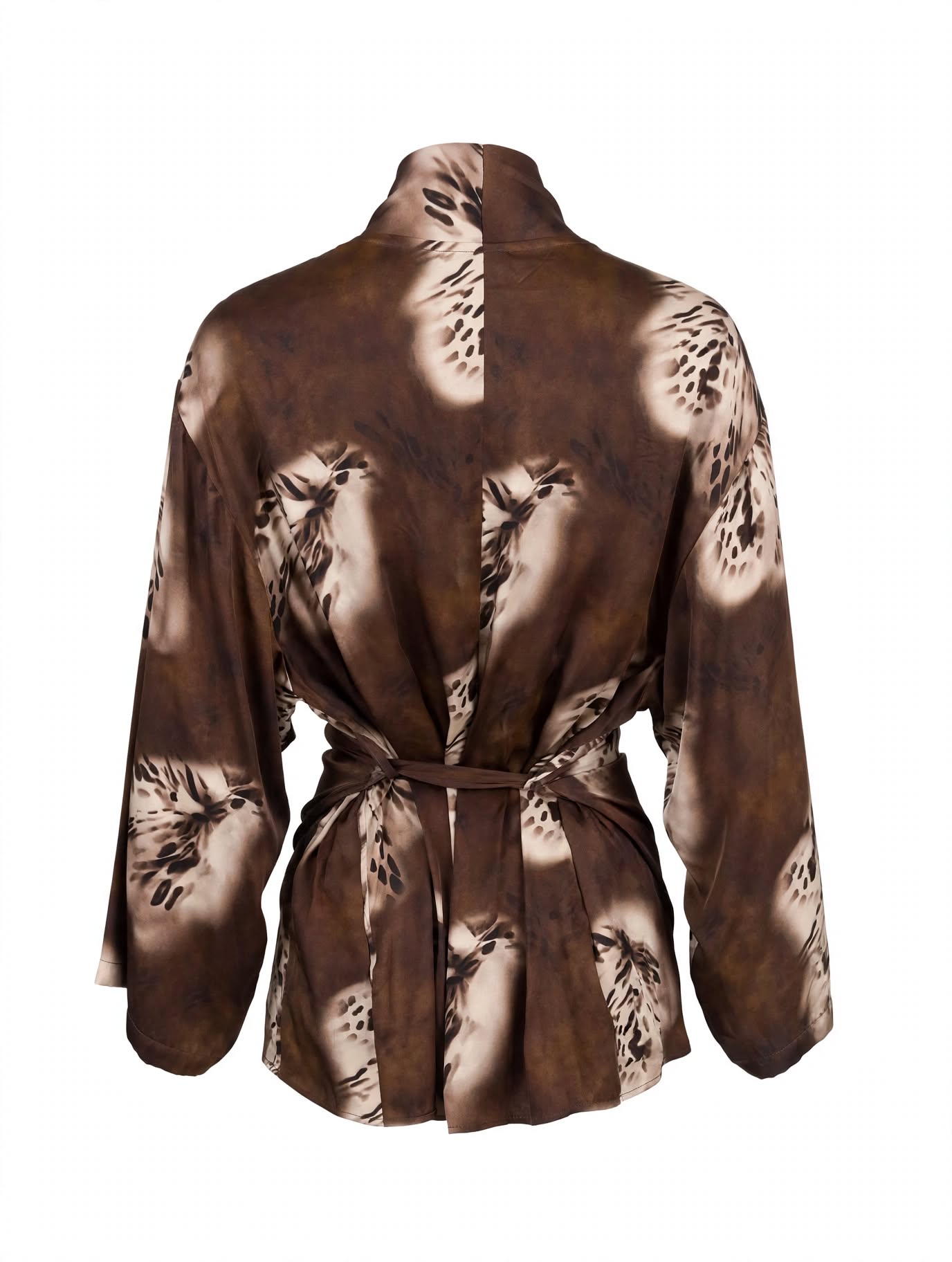 Kimono in raso a fantasia