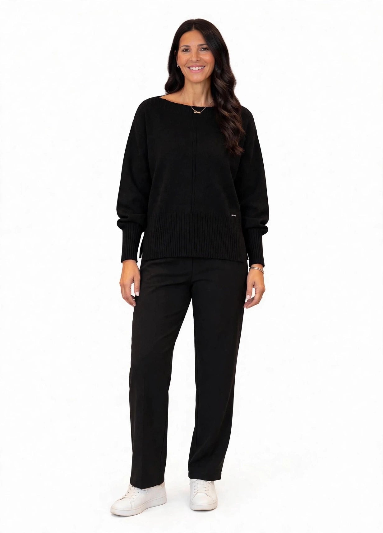 MAGLIONE OVERSIZE CON SCOLLO A BARCA