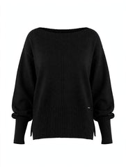 MAGLIONE OVERSIZE CON SCOLLO A BARCA