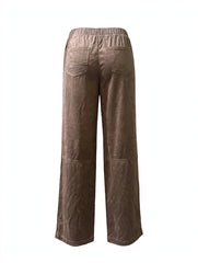 PANTALONE MOM FIT IN CAMOSCIO