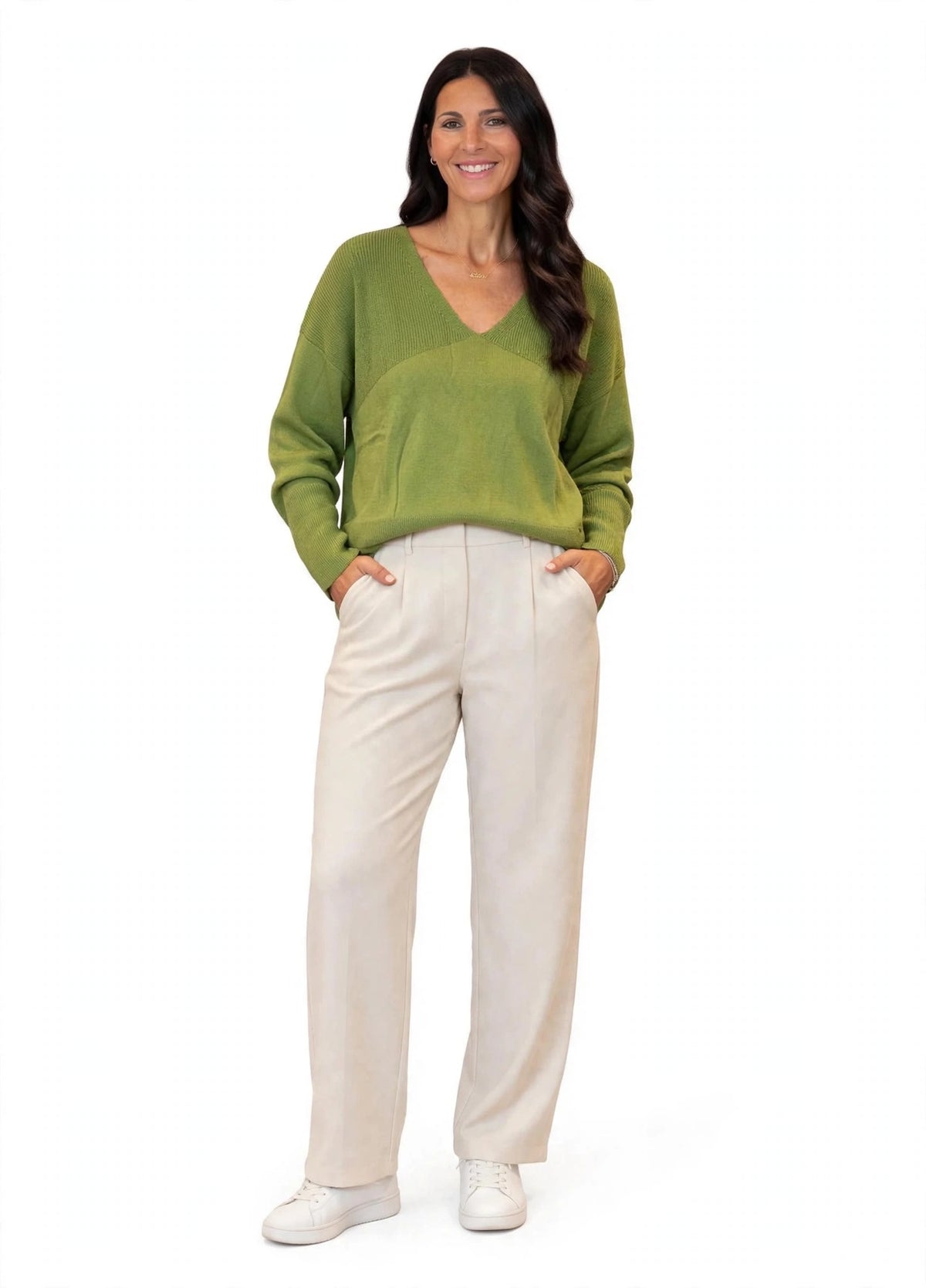 MAGLIONE OVERSIZE SCOLLO A V