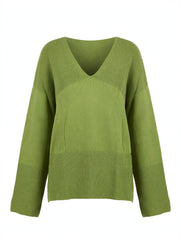MAGLIONE OVERSIZE SCOLLO A V