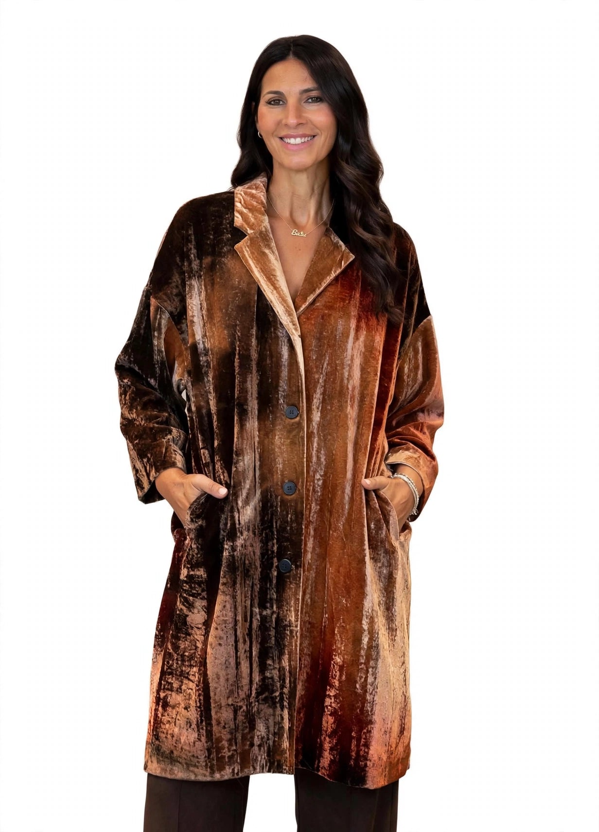CAPPOTTO IN VELLUTO OVERSIZE