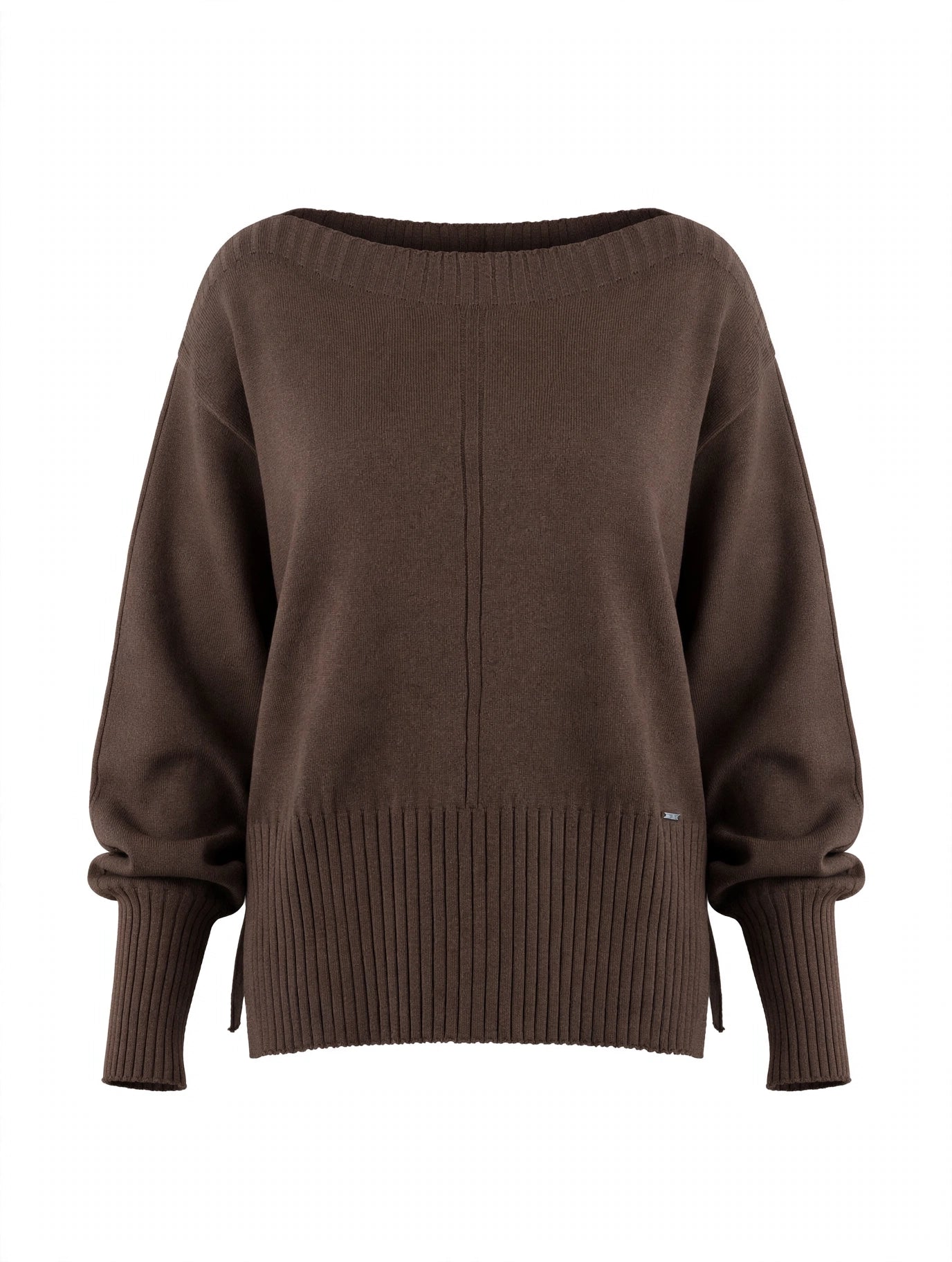 MAGLIONE OVERSIZE CON SCOLLO A BARCA
