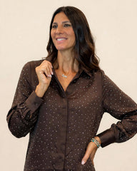 CAMICIA CON STRASS LUMINOSI