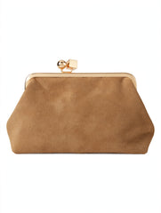 POCHETTE IN CAMOSCIO CON CHIUSURA GIOIELLO